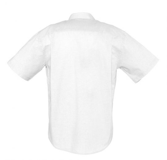 Рубашка мужская с коротким рукавом BRISBANE белая, размер XXL