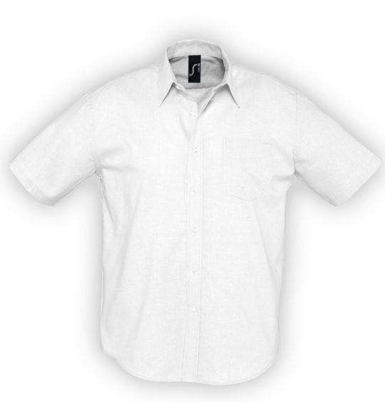 Рубашка мужская с коротким рукавом BRISBANE белая, размер XXL