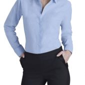 Рубашка женская с длинным рукавом EMBASSY голубая, размер XS