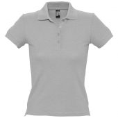 Рубашка поло женская PEOPLE 210 серый меланж, размер XL