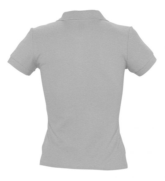 Рубашка поло женская PEOPLE 210 серый меланж, размер M