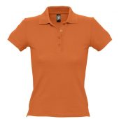 Рубашка поло женская PEOPLE 210 оранжевая, размер L