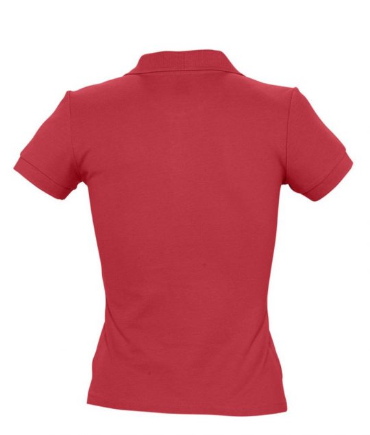 Рубашка поло женская PEOPLE 210 красная, размер S