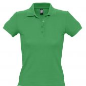 Рубашка поло женская PEOPLE 210 ярко-зеленая, размер XL