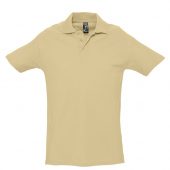 Рубашка поло мужская SPRING 210 бежевая, размер XL