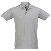Рубашка поло мужская SPRING 210 серый меланж, размер XL