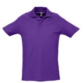 Рубашка поло мужская SPRING 210 темно-фиолетовая, размер S
