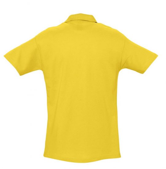 Рубашка поло мужская SPRING 210 желтая, размер S