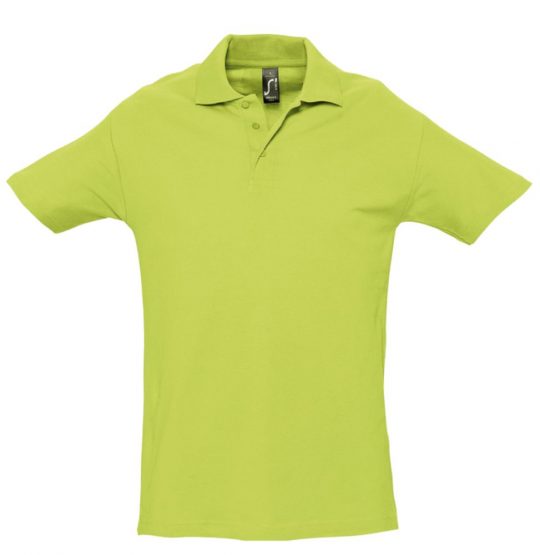 Рубашка поло мужская SPRING 210 «зеленое яблоко», размер L