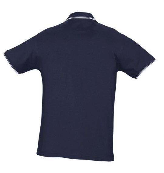 Рубашка поло мужская с контрастной отделкой PRACTICE 270, темно-синий/белый, размер S
