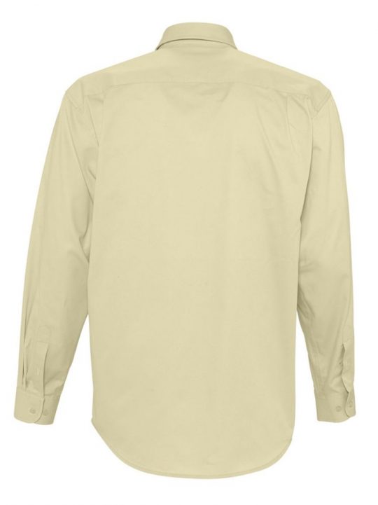 Рубашка мужская с длинным рукавом BEL AIR бежевая, размер XL