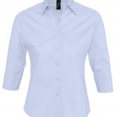 Рубашка женская с рукавом 3/4 EFFECT 140 голубая, размер XL