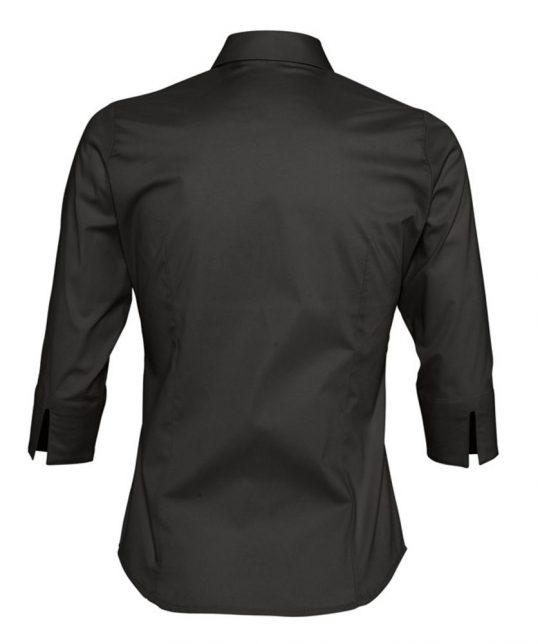 Рубашка женская с рукавом 3/4 EFFECT 140 черная, размер S