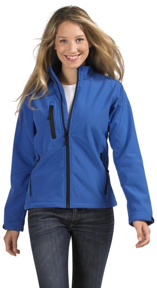 Куртка женская на молнии ROXY 340 ярко-синяя, размер XXL