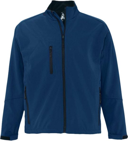 Куртка мужская на молнии RELAX 340 темно-синяя, размер XXL
