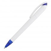 Ручка шариковая Beo Sport, белая с синим
