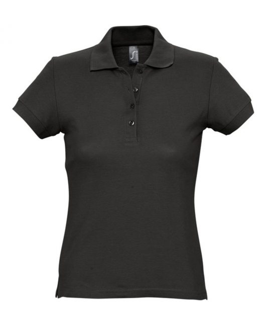 Рубашка поло женская PASSION 170 черная, размер S