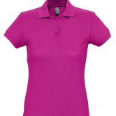 Рубашка поло женская PASSION 170 темно-розовая (фуксия), размер XXL