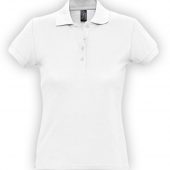 Рубашка поло женская PASSION 170 белая, размер XL