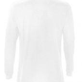 Рубашка поло мужская с длинным рукавом STAR 170, белая, размер S