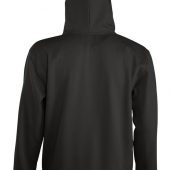 Толстовка мужская на молнии с капюшоном Seven Men 290, черная, размер 3XL