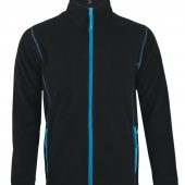 Куртка мужская NOVA MEN 200, черная с ярко-голубым, размер XXL