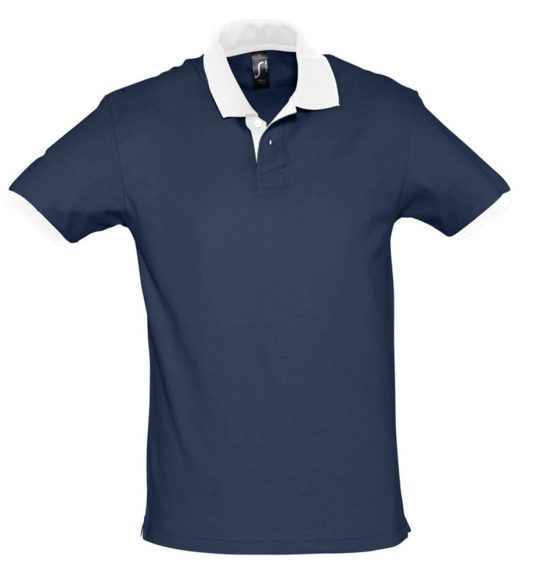 Рубашка поло Prince 190, темно-синяя с белым, размер S