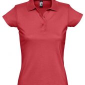 Рубашка поло женская Prescott women 170 красная, размер M