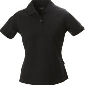Рубашка поло стретч женская ALBATROSS, черная, размер L