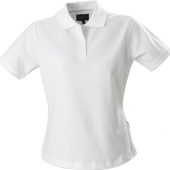 Рубашка поло стретч женская ALBATROSS, белая, размер XXL