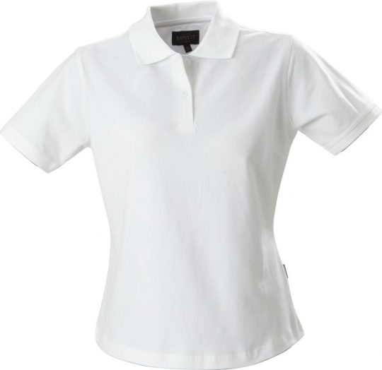 Рубашка поло стретч женская ALBATROSS, белая, размер L