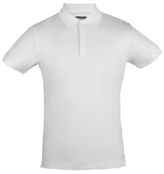 Рубашка поло стретч мужская EAGLE, белая, размер XL