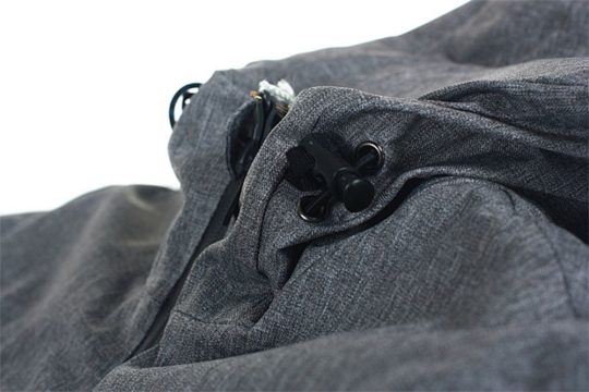 Куртка мужская JACKSON, черный меланж, размер L