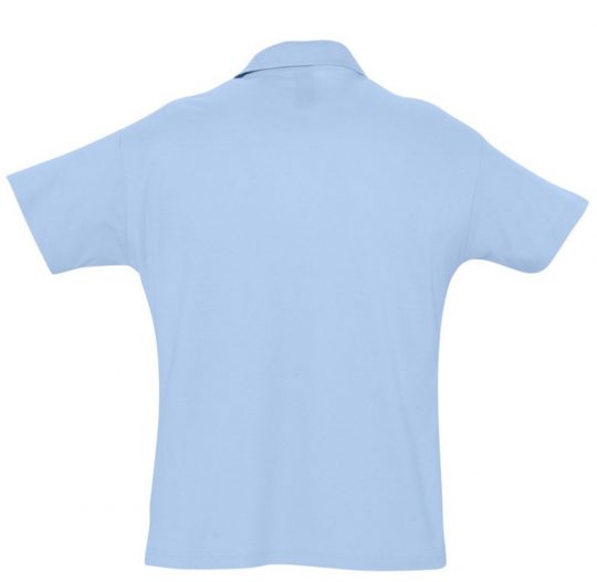 Рубашка поло мужская SUMMER 170 голубая, размер S