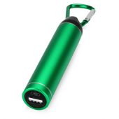 Портативное зарядное устройство с карабином, 2600 mAh, зеленый, арт. 002837603