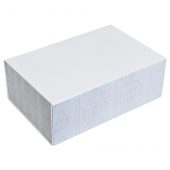 Коробка подарочная «Irish»  складная,  белый,  20*30*11  см,  кашированный картон, тиснение