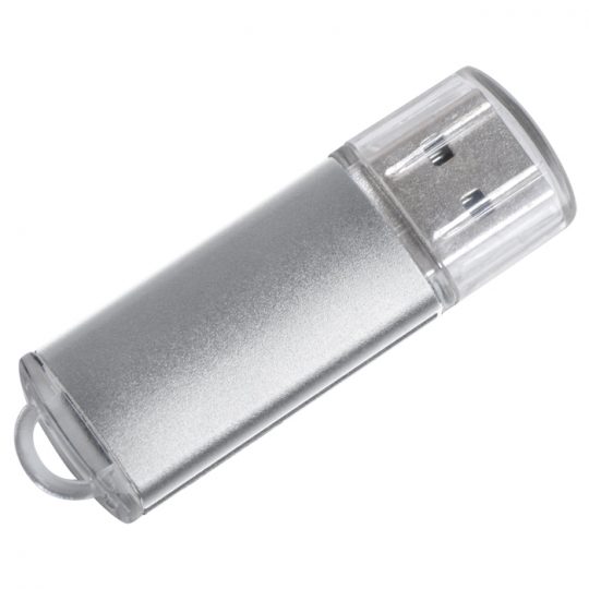 USB flash-карта «Assorti» (4Гб),серебристая,5,5х1,7х0,6см,металл