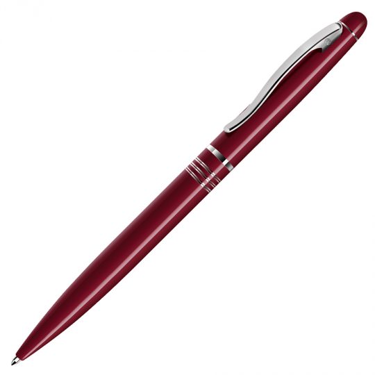 GLANCE, ручка шариковая, красный/хром, металл