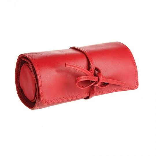 Футляр для украшений  «Милан»,  красный, 16х5х7 см,  кожа, подарочная упаковка