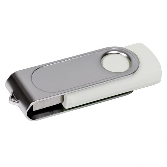 USB flash-карта «Dropex» (8Гб), белый, 5,5х2х1см,пластик, металл
