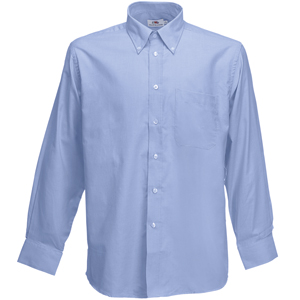 Рубашка «Long Sleeve Oxford Shirt», светло-голубой_XL, 70% х/б, 30% п/э, 135 г/м2