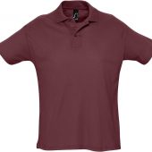 Рубашка поло мужская SUMMER 170 бордовая, размер S