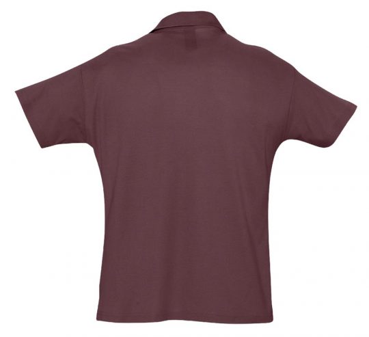 Рубашка поло мужская SUMMER 170 бордовая, размер XXL