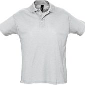 Рубашка поло мужская SUMMER 170 светло-серый меланж, размер M
