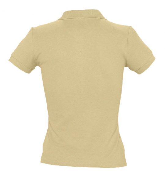 Рубашка поло женская PEOPLE 210 бежевая (песок), размер XXL