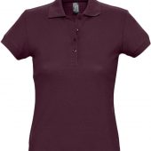 Рубашка поло женская PASSION 170 бордовая, размер XL