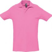 Рубашка поло мужская SPRING 210 розовая, размер S