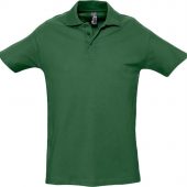 Рубашка поло мужская SPRING 210 темно-зеленая, размер S