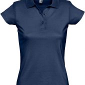 Рубашка поло женская Prescott women 170 темно-синяя, размер XXL