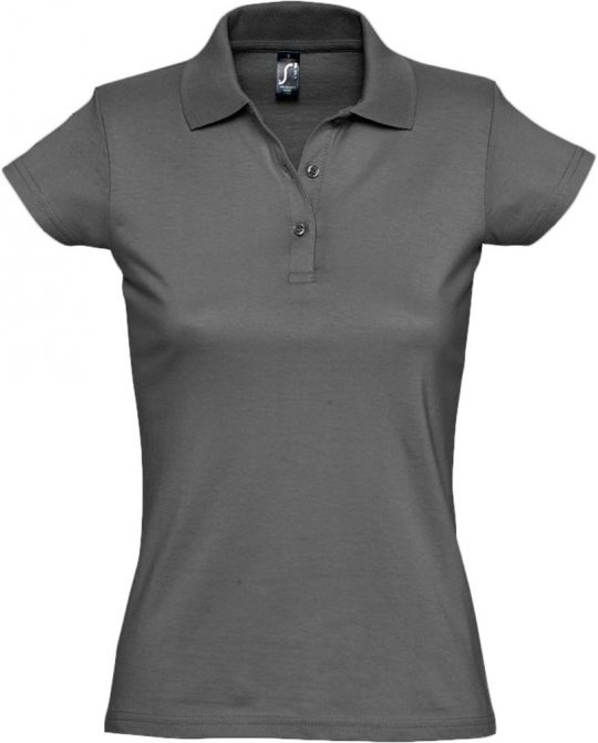 Рубашка поло женская Prescott women 170 темно-серая, размер XL